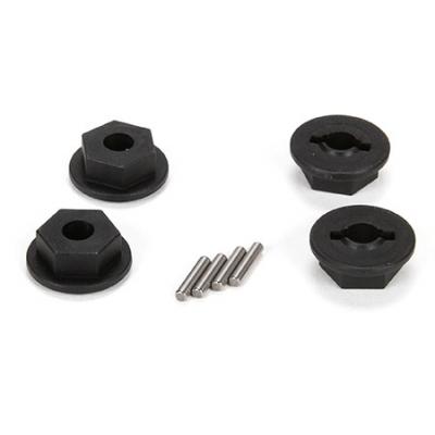 [ܼ] LOS232015 Wheel Hex w/Pins (4):TEN-MT
