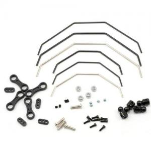 Team Losi Front + Rear Sway Bar Kit 