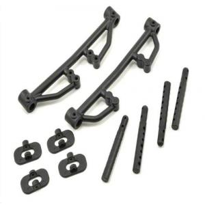 Losi Front/Rear Body Mount Set w/Post (TEN-RALLY/TEN-SCTE/TEN-SCTE 2.0/TEN-SCT Nitro) 