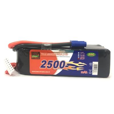 [ܼ] 2500-6S-55C [EP POWER] 22.2V 2500mah 55C EC3 ͸