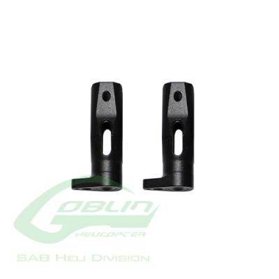 [���ܼ�] H0327BM-S [SAB] H0327BM-S - Aluminum Tail Blade Grip Black Matte - Goblin Black Thunder/Black Nitro
