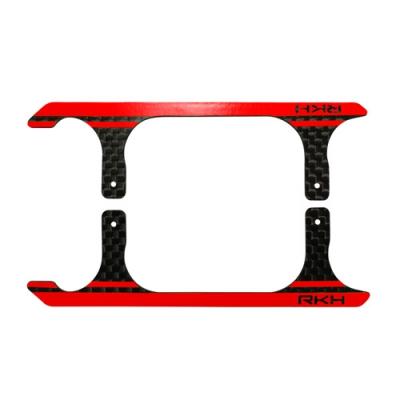 [ܼ] 130S723-BR [RAKONHELI] Rakonheli CNC 3K Pure Carbon Fiber Landing Skid Set (Black-Red) (for 130S721) - Blade 130 S ɼ