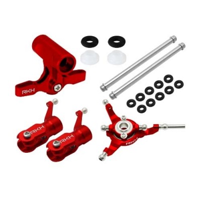 [ܼ] 130S012-R [RAKONHELI] CNC Head Combo 02 (Red) - Blade 130 S, 150 S, 180 CFX