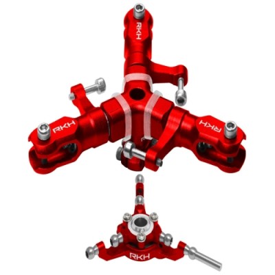 [ܼ] 180TRIO019-R [RAKONHELI] CNC 3-Blade Head Combo 02 (Red) - Blade 130 S, Trio 180 CFX ɼ