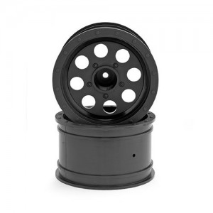 [ECX RC] FR/R Wheel, Black (2): 1:10 2wd/4wd Ruckus 