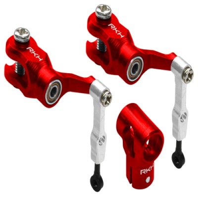 [ܼ] mCPS005-R [RAKONHELI] CNC AL DFC Head Combo (Red) - Blade mCP S