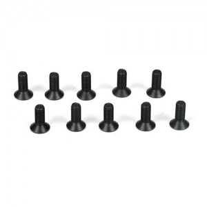 [TLR Racing] Flathead Screws, M3x8mm (10) 