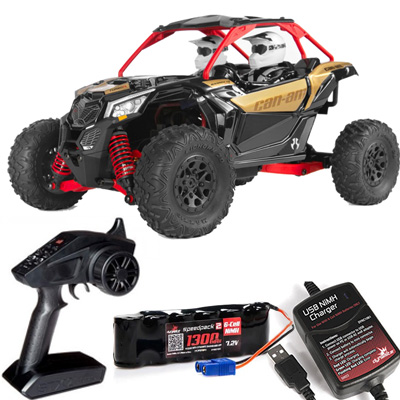 [ܼ] AXI90069 [AXIAL] 1/18 Ƽ ִϾ ĵ Ź X3 T 4WD 귯 RTR  - ͸,   ǮƮ