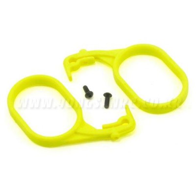 [ܼ] LOSB5011 [TEAM LOSI] Team Losi Fuel Tank Lid Pull Set (Fluorescent Yellow) (2)