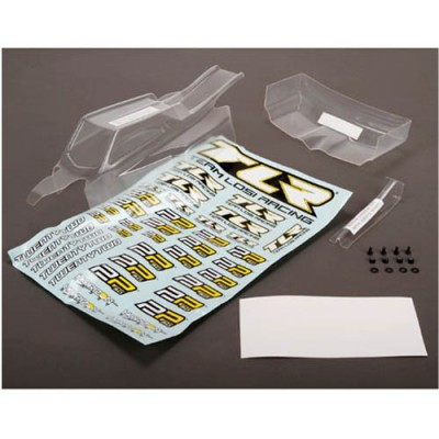 [ܼ] TLR330007 [TLR Racing] Ultra Light Weight Body/Wing Clr w/Stckrs: 22 3.0 Ʈ 淮