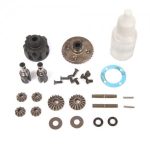 [TLR Racing] Front Rear Diff Complete Metal: 22X-4 