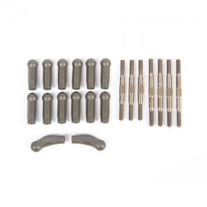 [TLR Racing] HD Turnbuckle Kit Titanium: 22X-4 