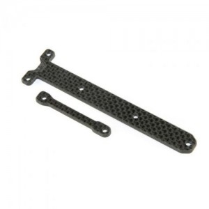 [TLR Racing] Carbon Chassis Brace Support Set: 22X-4 