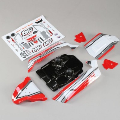 [ܼ] LOS230051 [TEAM LOSI] Body Set Red: Tenacity Desert Buggy (LOS230051)