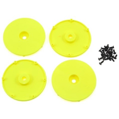 [���ܼ�] TLR43006 [TLR Racing] Wheel Disk, FL Yellow w/Screws (4): 22SCT/2.0