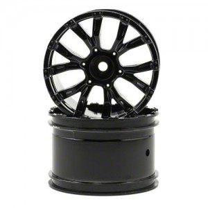 [TEAM LOSI] Team Losi 320S Force Wheels (Black Chrome) (2) (Ten-T) 
