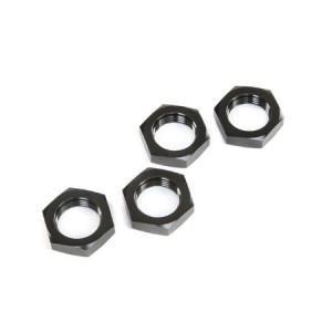 [TEAM LOSI] Wheel Nuts, Black (4): 5ive-T 2.0 