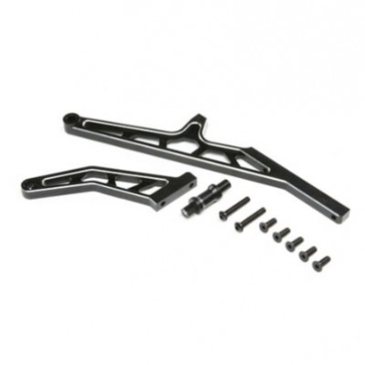 [ܼ] LOS351015 [TEAM LOSI] Chassis Brace Set Rear, Aluminum Black: DBXL-E 2.0