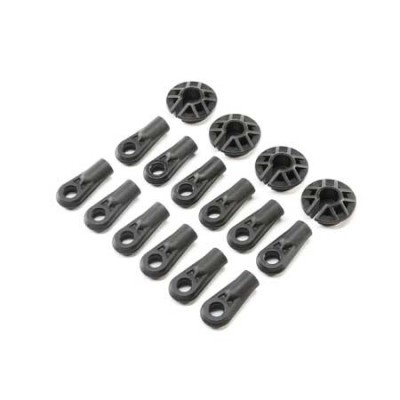 [ܼ] LOS254034 [TEAM LOSI] Shock and Rod Ends,Spring Cups(12): Super Baja Rey