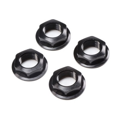 [ܼ] LOS252112 [TEAM LOSI] 17mm Flanged Wheel Nut, Black (4): Super Rock Rey