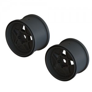 [ARRMA] AR510113 MT 3.8 Wheel 17mm Hex Blk (2) 