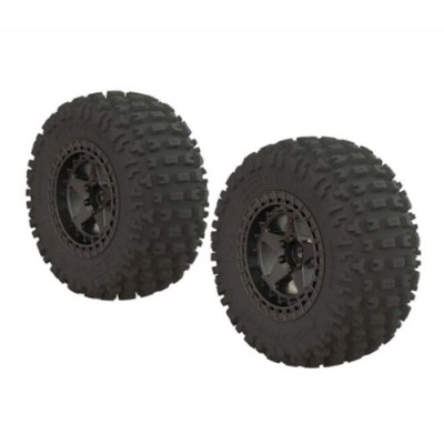 [ܼ] ARA550087 [ARRMA] Dboots Fortress SC Tire Set Glued Gun Metal (2)