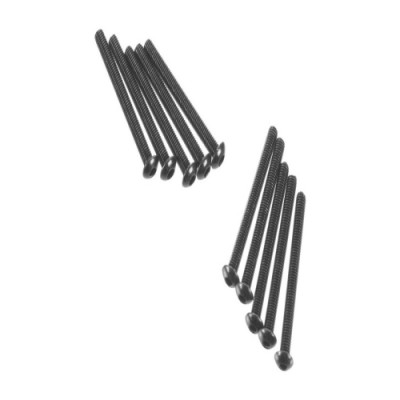 [ܼ] AXIC0014 [Axial] AXA121 Hex Socket Button Head M3x30mm Black (10)