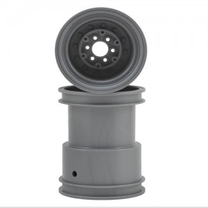 [jconcepts] Tribute 2.6 x 3.6 Monster Truck Wheel, Silver (2) 