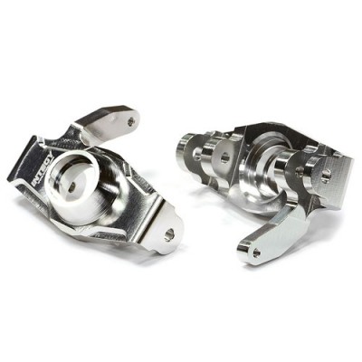 [���ܼ�] T6721SILVER [INTEGY] T6721SILVER Billet Machined Steering Knuckle for HPI Savage X 4.6 2011, Flux & Savage XL