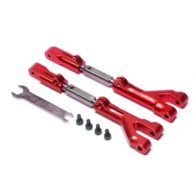 [���ܼ�] SAV1054SR [GPM] SAV1054SR Aluminum Front/rear Adjustable Upper Arm (steel Tie Rod) With Screws & Hex Wrench - 1pr Set Red