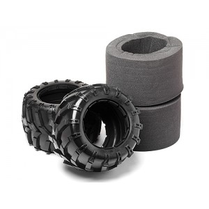 [MATRIX LINE] Tyres w/Inserts 2 Pcs 