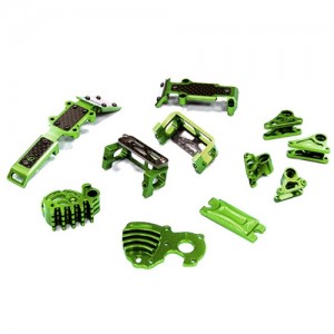 [INTEGY] Billet Machined Stage 2 Conversion Set for 1/16 Traxxas E-Revo, Slash & Summit T3497GREEN 