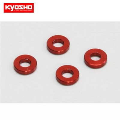 [���ܼ�] KY97042-15R [KYOSHO] Aluminum Color (3x6.5x1.5mm/Red/4pcs)