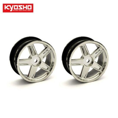 [ܼ] KYVZH010CM [KYOSHO] Wheel(5-Spoke/Plating/24mm/2pcs)