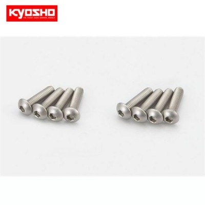 [ܼ] KY1-S13012HT [KYOSHO] Button Screw(Hex/Titanium/M3x12/8pcs)