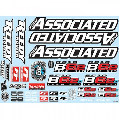 [ܼ] AA91869 [TEAM ASSOCIATED] AA91869 B6.2 Decal Sheet
