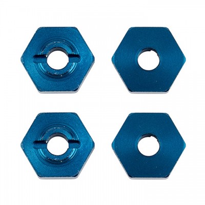 [ܼ] AA21562 [TEAM ASSOCIATED] AA21562 FT 1:14 Wheel Hexes, blue aluminum