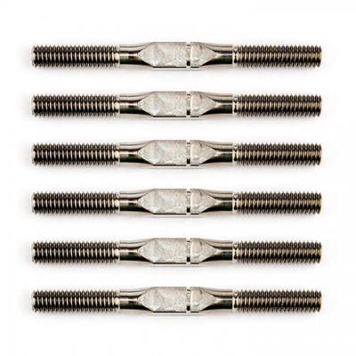 [ܼ] AA21565 [TEAM ASSOCIATED] AA21565 FT 1:14 Titanium Turnbuckle Set, silver, 35 mm,/1.37 in