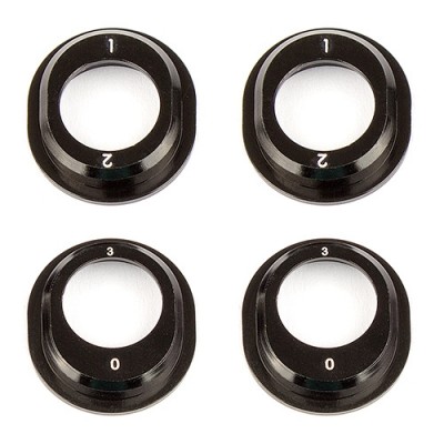 [ܼ] AA91793 [TEAM ASSOCIATED] AA91793 B6.1 Aluminum Differential Height Inserts, black