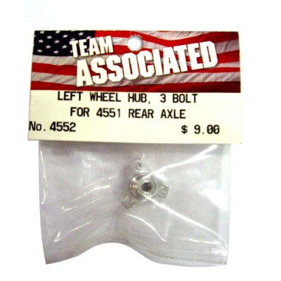 [ܼ] AA4552 [TEAM ASSOCIATED] AA4552 LEFT WHEEL HUB 3 BOLT FOR 4551 REAR AXLE