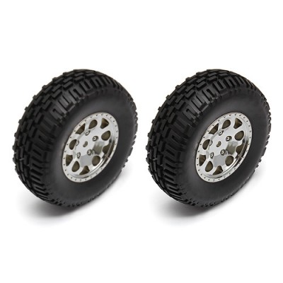 [ܼ] AA91222 [TEAM ASSOCIATED] AA91222 SC10B Front Wheel/Tire chrome