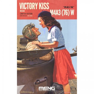 [ܼ] CEES-006 [Meng] CEES-006 1/35 M4A3 Sherman (76)W Limited Edition Victory Kiss