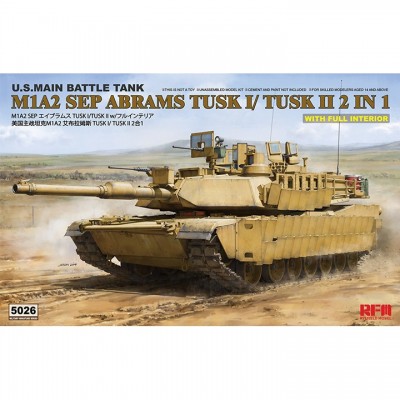 [���ܼ�] CRM5026 [RFM] CRM5026 1/35 M1A2 SEP Abrams Tusk I/Tusk II 2 in 1 w/Full Interior