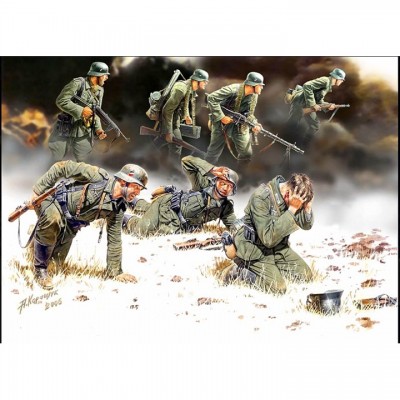 [ܼ] CM3518 [MasterBox] CM3518 1/35 German Panzergrenadiers, 7 fig