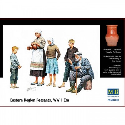 [ܼ] CM3588 [MasterBox] CM3588 1/35 Citizenry Eastern Region Peasants, WW II era