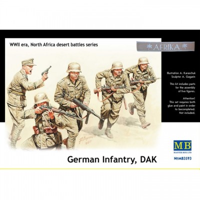 [ܼ] CM3593 [MasterBox] CM3593 1/35 German Infantry, DAK, WWII