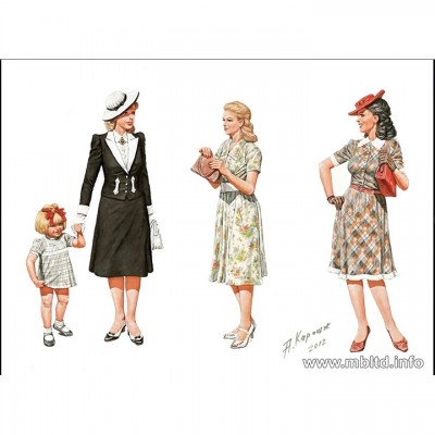 [ܼ] CM35148 [MasterBox] CM35148 1/35 Women of WW II era