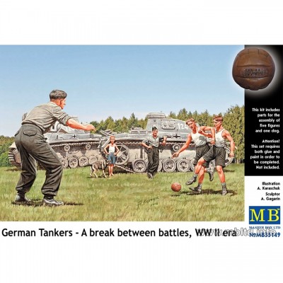[ܼ] CM35149 [MasterBox] CM35149 1/35 German Tankers A break between battles, Www II era