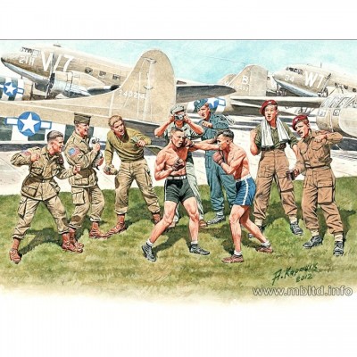 [ܼ] CM35150 [MasterBox] CM35150 1/35 Friendly boxing match/ British and American paratroopers , WWII era
