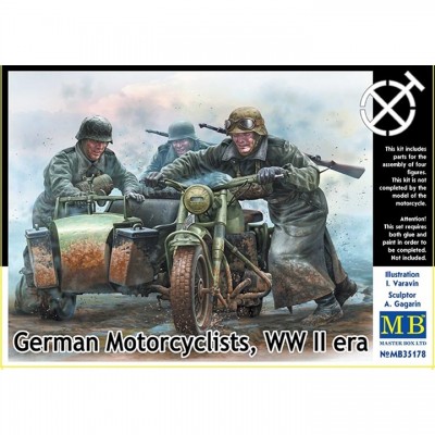 [ܼ] CM35178 [MasterBox] CM35178 1/35 German Motorcyclists, WWII era - ̵ī(ũ) 